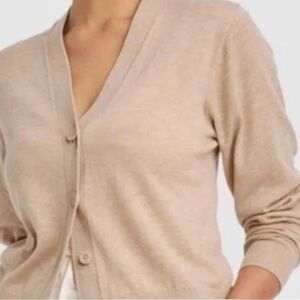 A New Day Women's Light Tan Cardigan Sweater